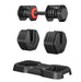 10-in-1 Adjustable Dumbbell Set – Fast Turn Handle, 55LB for Home Gym & Full-Body Workouts