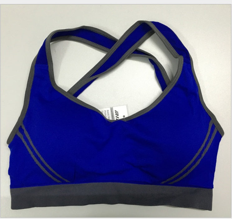 Women's Athletic Vest Padded Tank Top – Seamless Cotton Sports Bra for Gym & Yoga