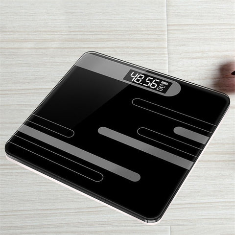 Mrosaa Smart Bathroom Glass Body Weight Scale with LCD Display