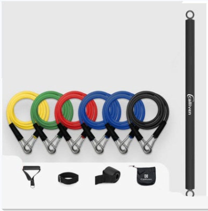 Resistance Band with Strength Training Bar – Full-Body Workout for Home & Gym Training