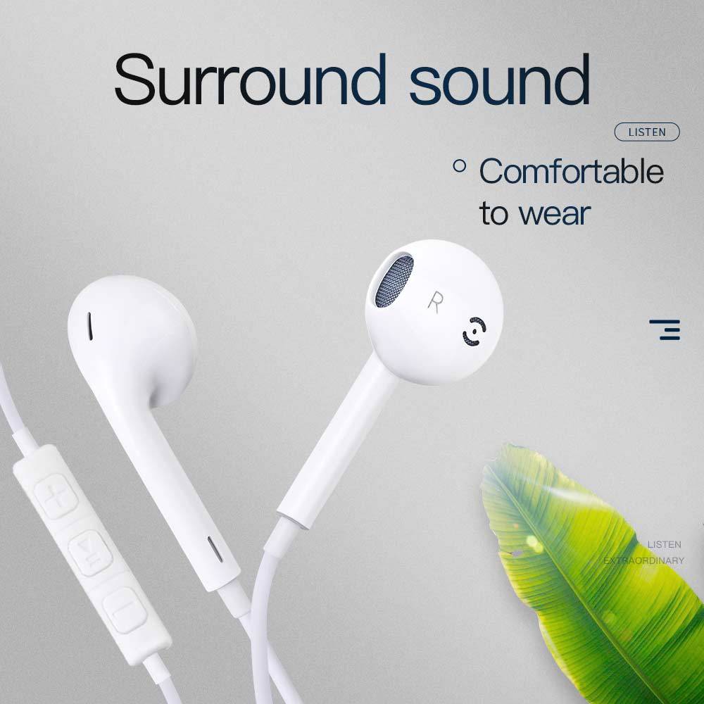 Wired Earbuds with Microphone – High-Quality Sound & Noise Isolation