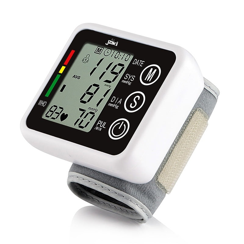 English Wrist Electronic Sphygmomanometer & Heart Rate