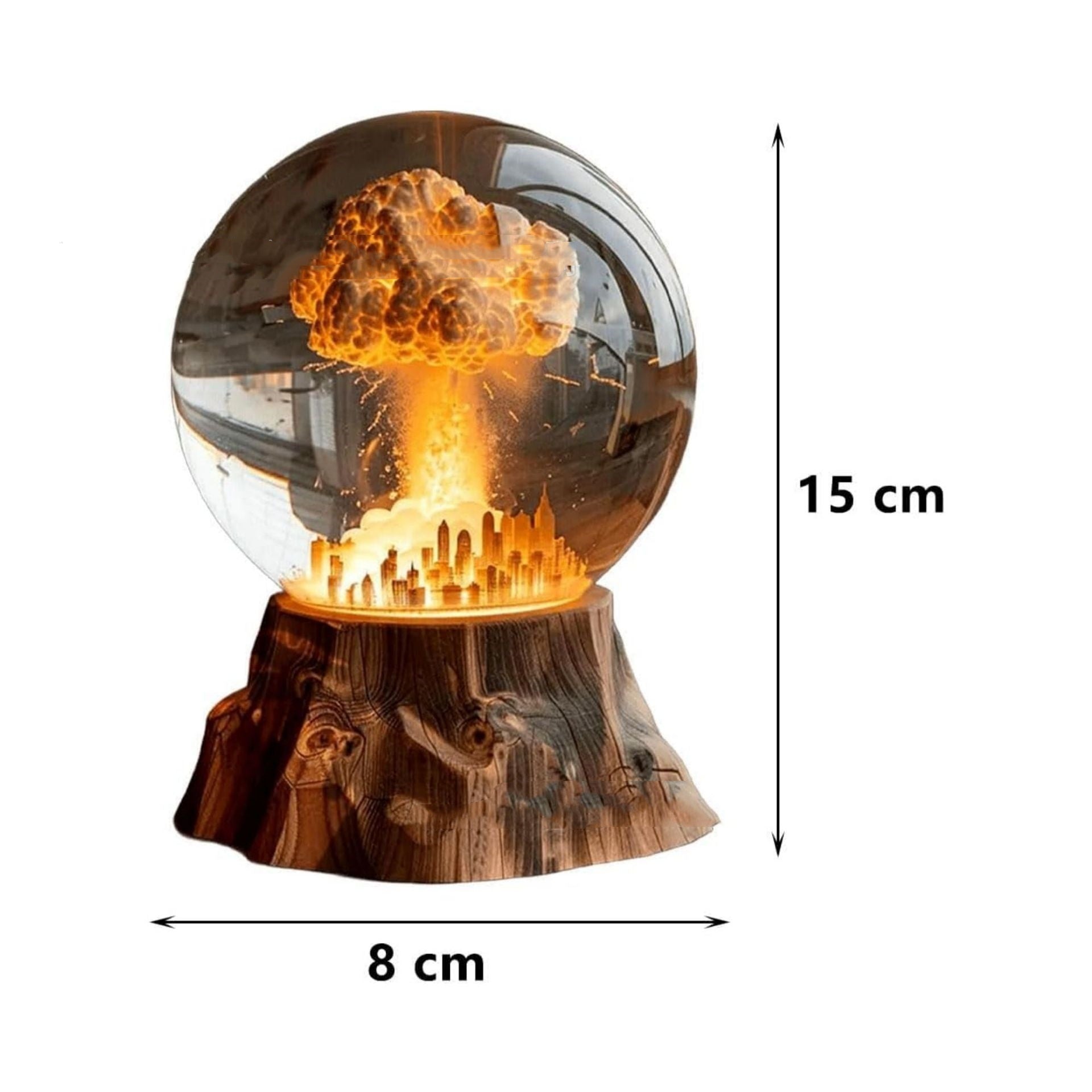 3D Atomic Bomb Explosion LED Night Light Lamp