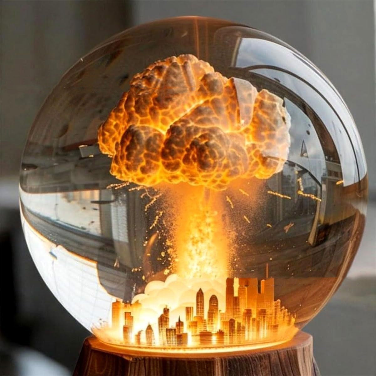 3D Atomic Bomb Explosion LED Night Light Lamp