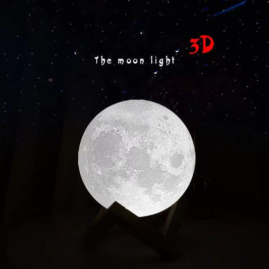 3D Printed Moon Night Lamp – Valentine's Day Gift