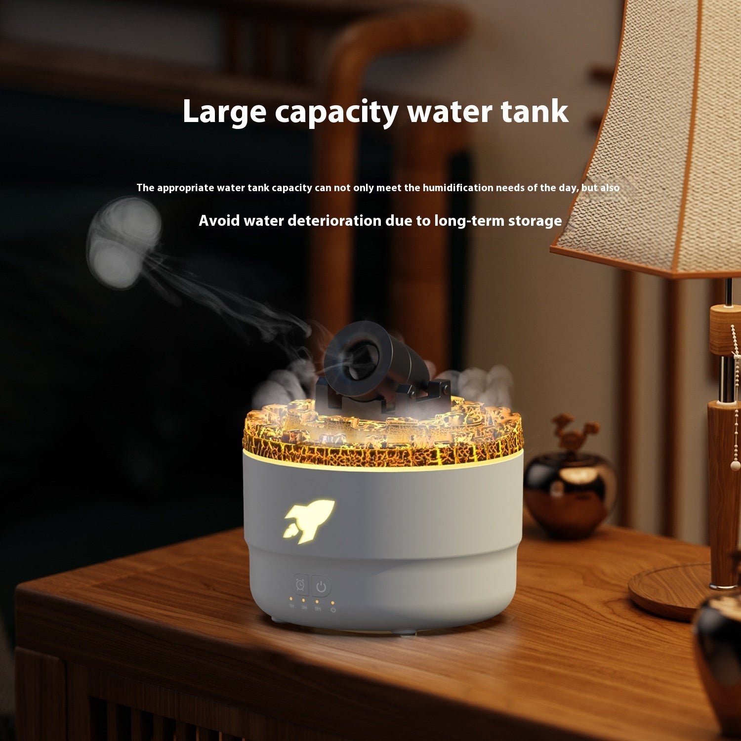 Battery-Powered Aroma Diffuser & Flame Humidifier