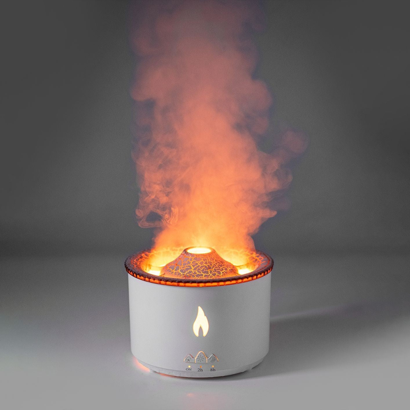 Ultrasonic Volcano Essential Oil Diffuser – Jellyfish & Flame Effect