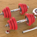 Pure Iron Electroplated Dumbbells – Durable Black & Red Lacquer Finish for Strength Training