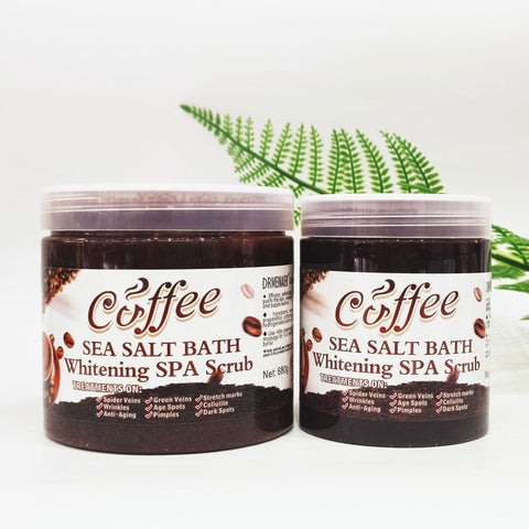 Coffee Bubble Scrub Bath Salts for Moisturizing Skin