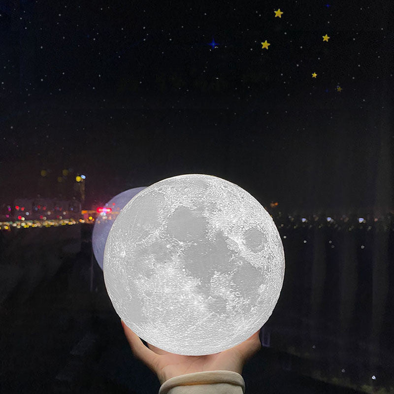 3D Printed Moon Night Lamp – Valentine's Day Gift