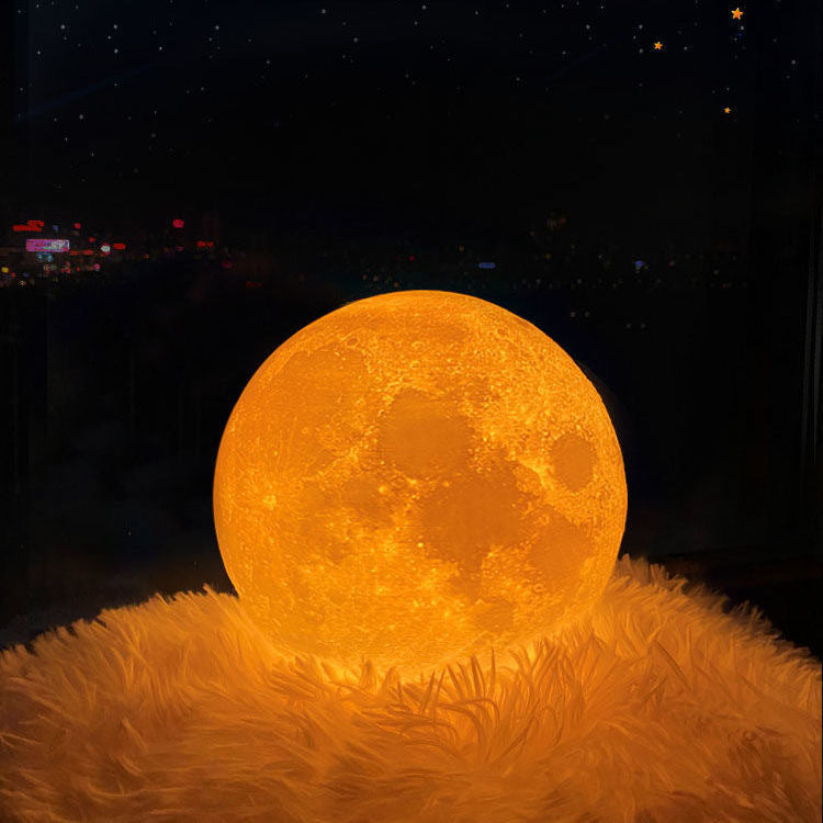 3D Printed Moon Night Lamp – Valentine's Day Gift