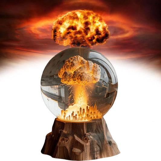 3D Atomic Bomb Explosion LED Night Light Lamp